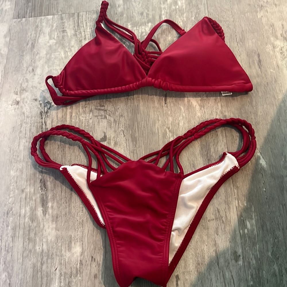 Very sexy red bikini